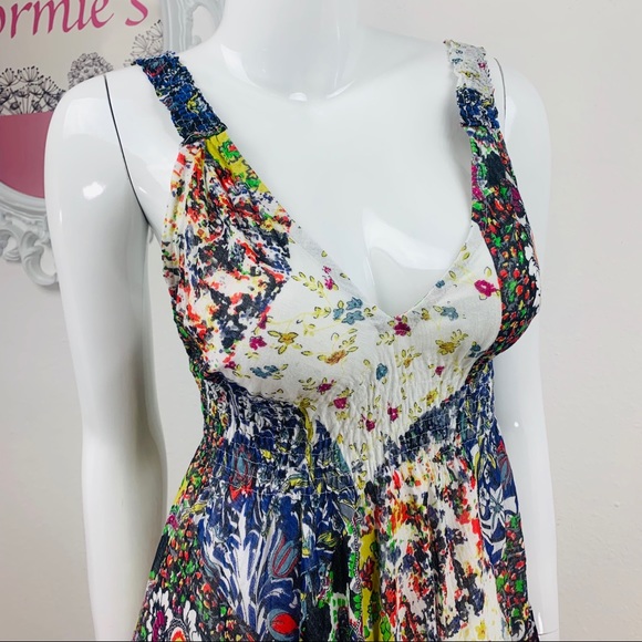 🎉HP🎉 Etc. /Mixed Floral Pattern Multicolor Dress - Picture 5 of 8